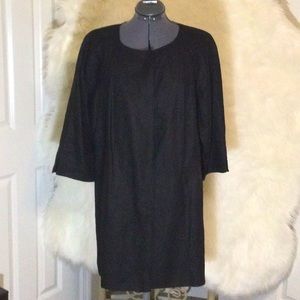Talbots black linen shift cover